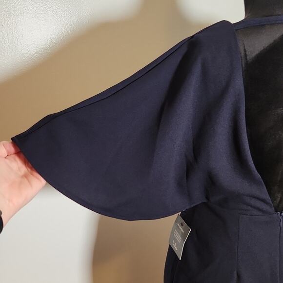 LULUS Navy Blue Backless Sheath Dress, Size Small - Picture 11 of 14